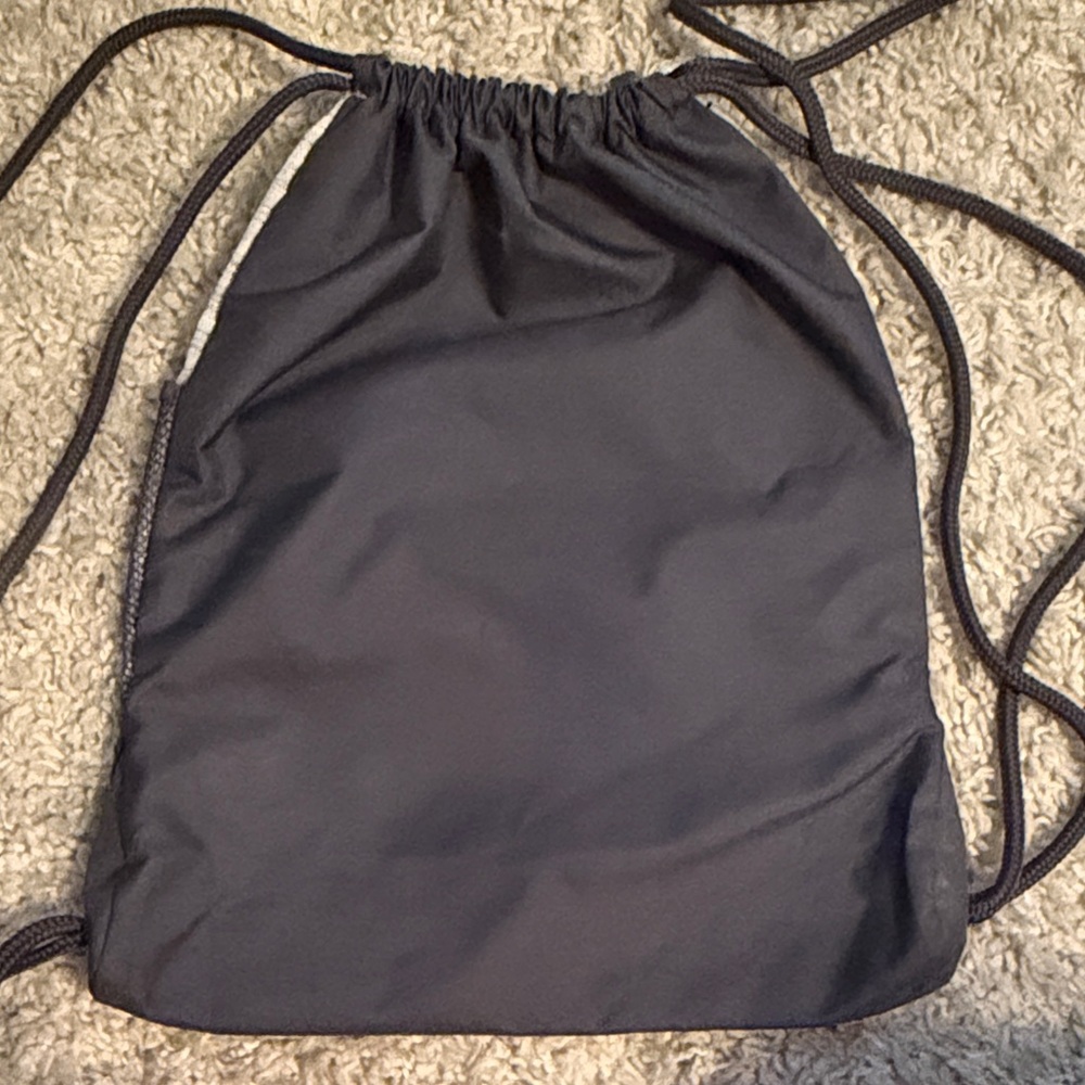 Adidas Gray And Peach Drawstring Backpack - image 4
